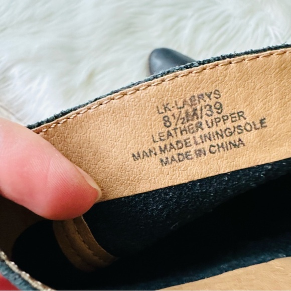 Lucky Brand Laerys Black Leather Boots Shoes 8.5 - Picture 11 of 16